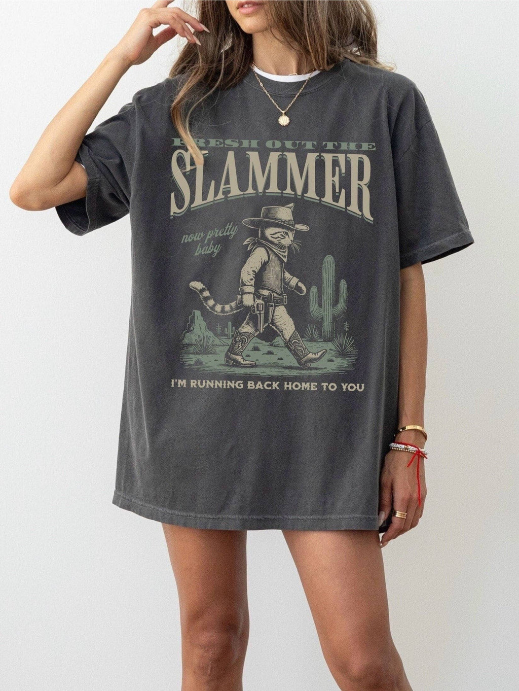 Out the Slammer Cowboy Aesthetic Gift For Her - Adult & Kids T-Shirts, Sweatshirts & Hoodies apparel design preview 1