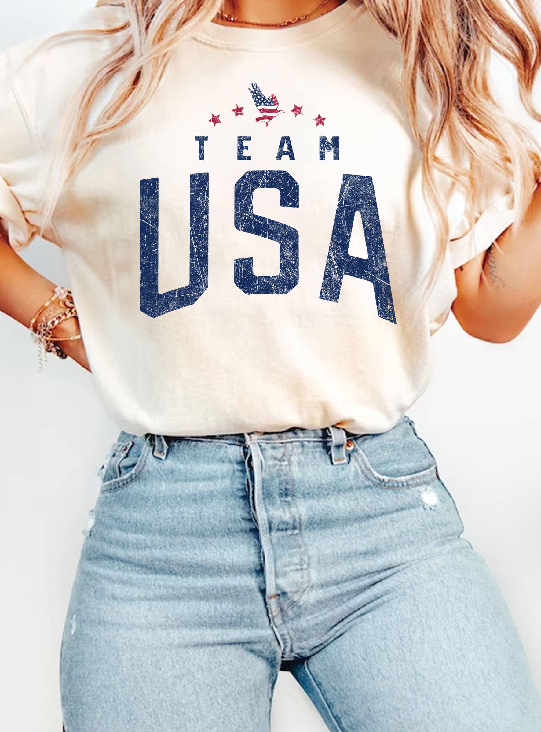Team USA Eagle Graphic - Adult & Kids T-Shirts, Sweatshirts & Hoodies apparel design preview 1