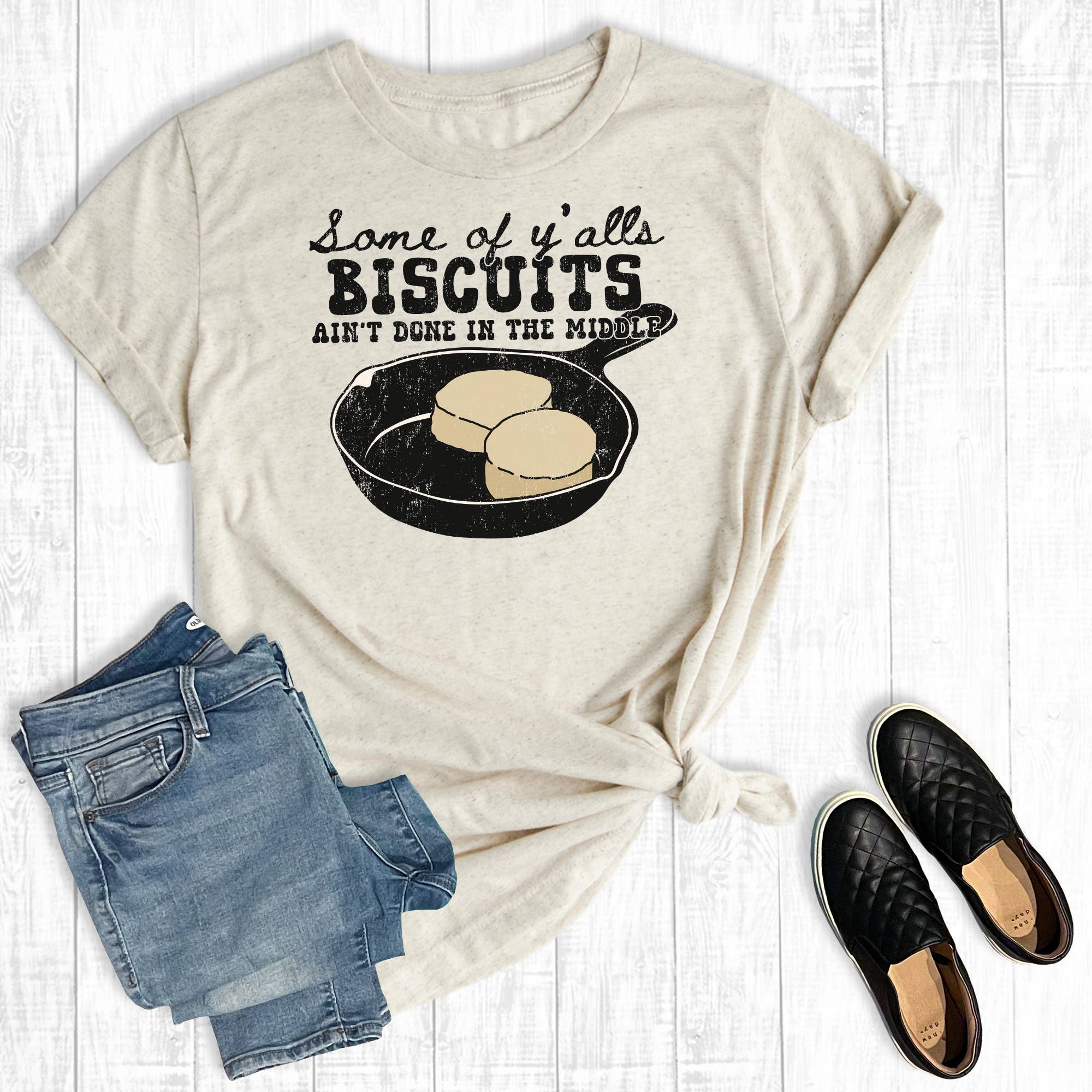 Western Some of Y'alls Biscuits Ain't Done in the - Adult & Kids T-Shirts, Sweatshirts & Hoodies apparel design preview 1