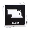 Omaha, Nebraska Outline Sticker - Adult & Kids T-Shirts, Sweatshirts & Hoodies apparel design preview 1
