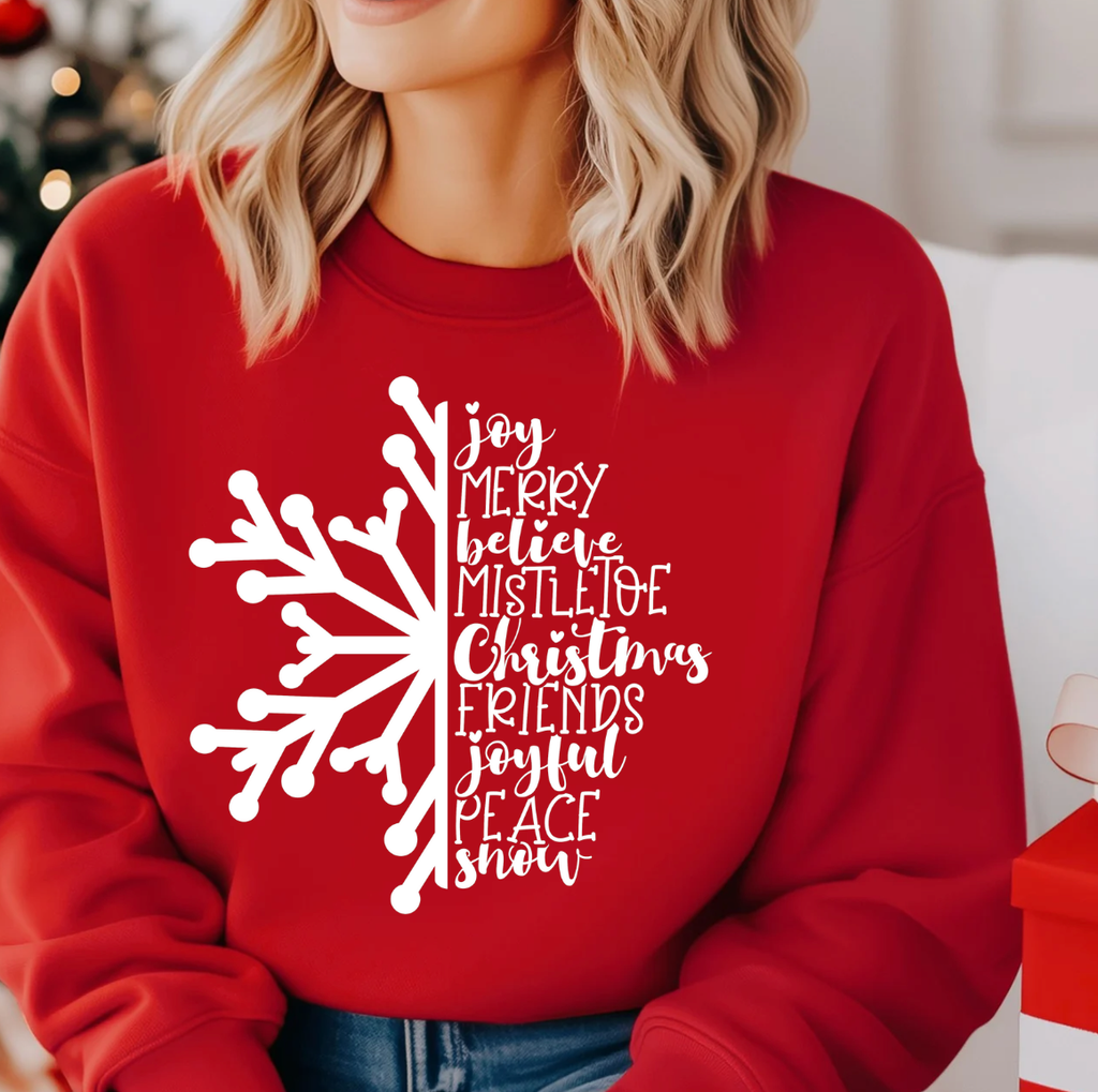 Christmas Snowflake - Adult & Kids T-Shirts, Sweatshirts & Hoodies apparel design preview 1
