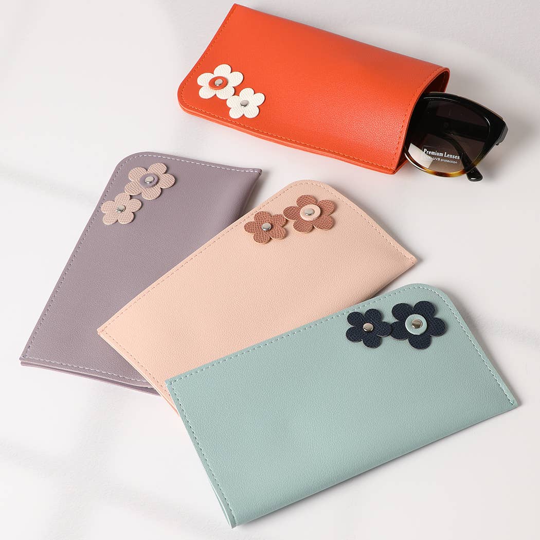 Flower Patch Leather Eyeglasses Sunglasses Pouch - Adult & Kids T-Shirts, Sweatshirts & Hoodies apparel design preview 1
