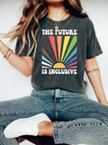 The Future Is Inclusive Social Justice - Adult & Kids T-Shirts, Sweatshirts & Hoodies apparel design preview 1