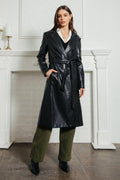 Faux Leather Belted Coat - Adult & Kids T-Shirts, Sweatshirts & Hoodies apparel design preview 1