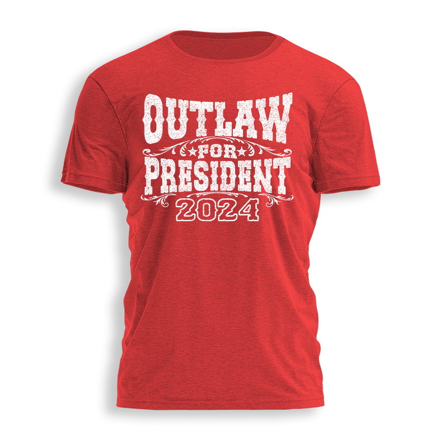 Outlaw For President 2486 - Adult & Kids T-Shirts, Sweatshirts & Hoodies apparel design preview 1
