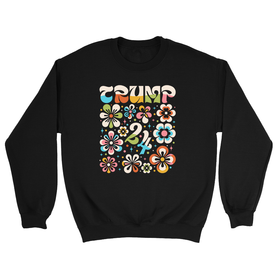 Trump 24 Groovy Crewneck 3063 - Adult & Kids T-Shirts, Sweatshirts & Hoodies apparel design preview 1