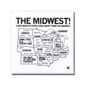 Midwest Map Metal Magnet - Adult & Kids T-Shirts, Sweatshirts & Hoodies apparel design preview 1