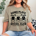 Home Plate Social Club Baseball Graphic Comfort Color - Adult & Kids T-Shirts, Sweatshirts & Hoodies apparel design preview 1
