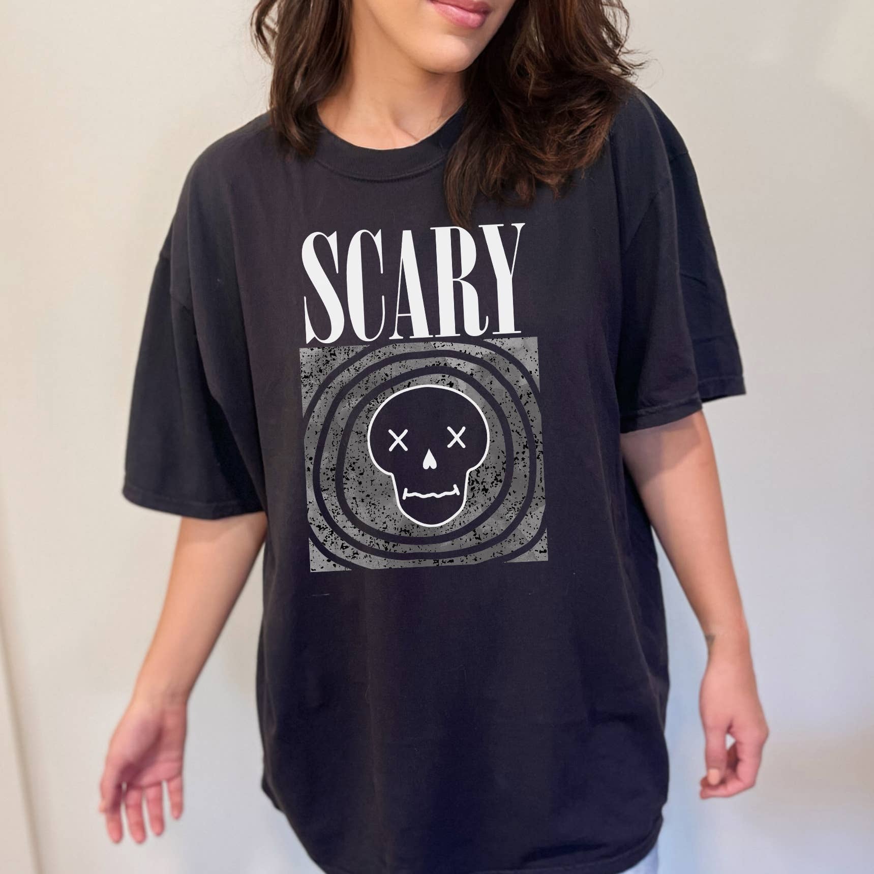 Scary Skeleton Halloween Sizes S-2XL - Adult & Kids T-Shirts, Sweatshirts & Hoodies apparel design preview 1