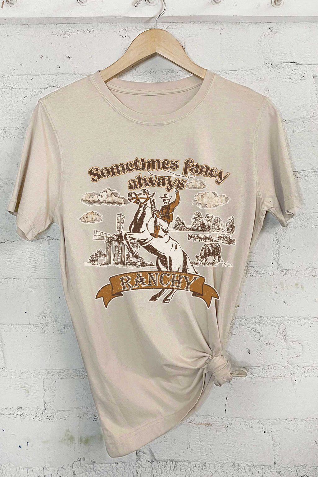 Sometimes Fancy Always Ranchy Graphic - Adult & Kids T-Shirts, Sweatshirts & Hoodies apparel design preview 1