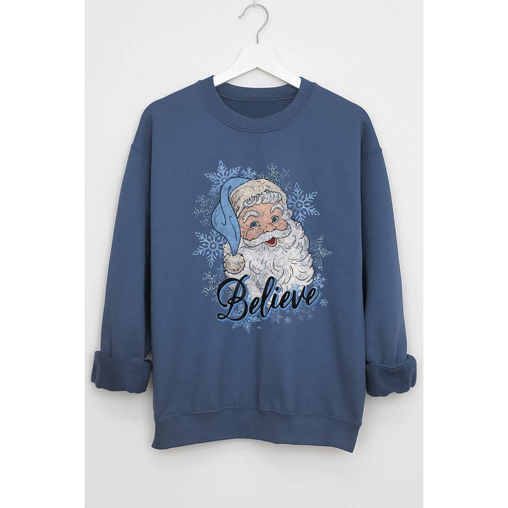 Believe Christmas Vintage Graphic - Adult & Kids T-Shirts, Sweatshirts & Hoodies apparel design preview 1