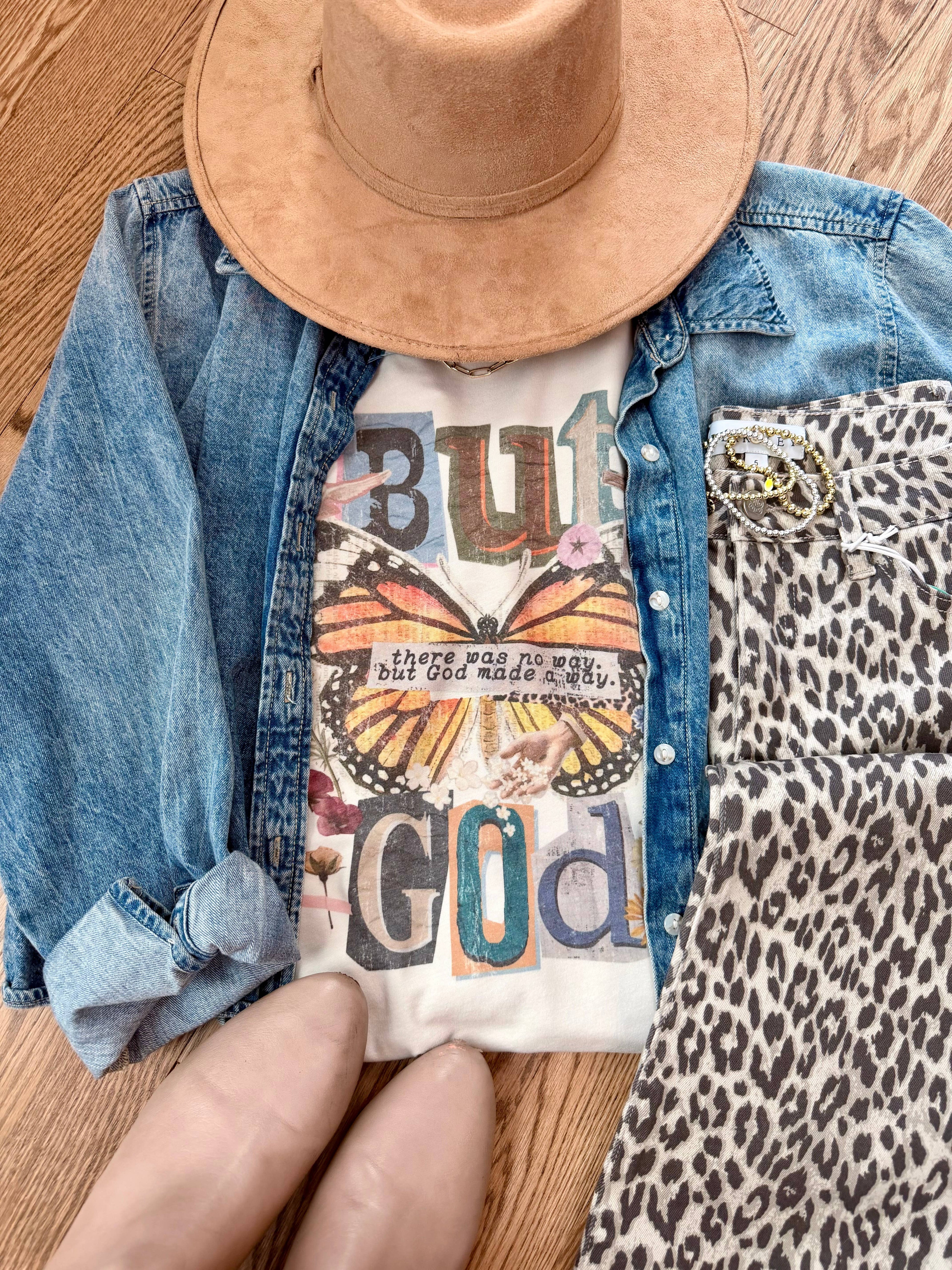 Boho Butterfly God Graphic - Adult & Kids T-Shirts, Sweatshirts & Hoodies apparel design preview 1