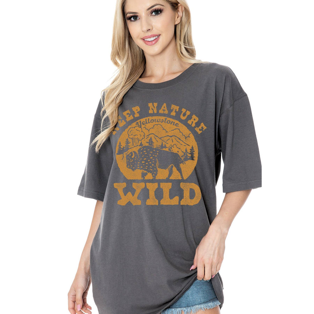 Unisex Oversized Graphic Keep Nature Wild - Adult & Kids T-Shirts, Sweatshirts & Hoodies apparel design preview 1