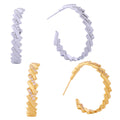 14K Dipped Linked Bars Cz Hoop Post Earrings - Adult & Kids T-Shirts, Sweatshirts & Hoodies apparel design preview 1