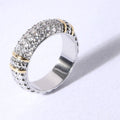 Multi-Row Two Tone Cz Stone Paved Ring - Adult & Kids T-Shirts, Sweatshirts & Hoodies apparel design preview 1