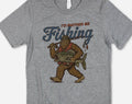 I'd Rather Be Fishing Bigfoot Funny Graphic - Adult & Kids T-Shirts, Sweatshirts & Hoodies apparel design preview 1