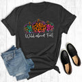 Wild About Fall Leopard Pumpkin Charcoal - Adult & Kids T-Shirts, Sweatshirts & Hoodies apparel design preview 1