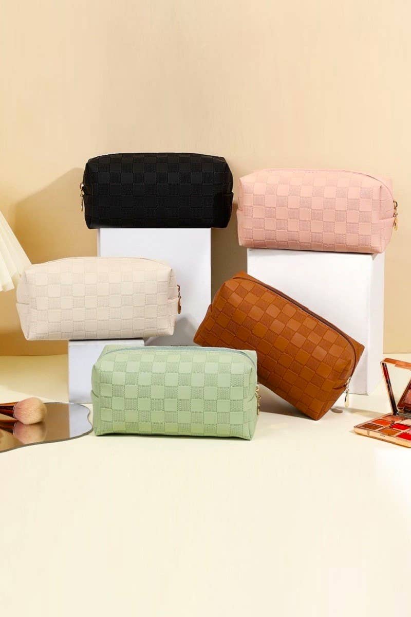 `.0805 Checkered Cosmetic Makeup Pouch SI-26714 - Adult & Kids T-Shirts, Sweatshirts & Hoodies apparel design preview 1