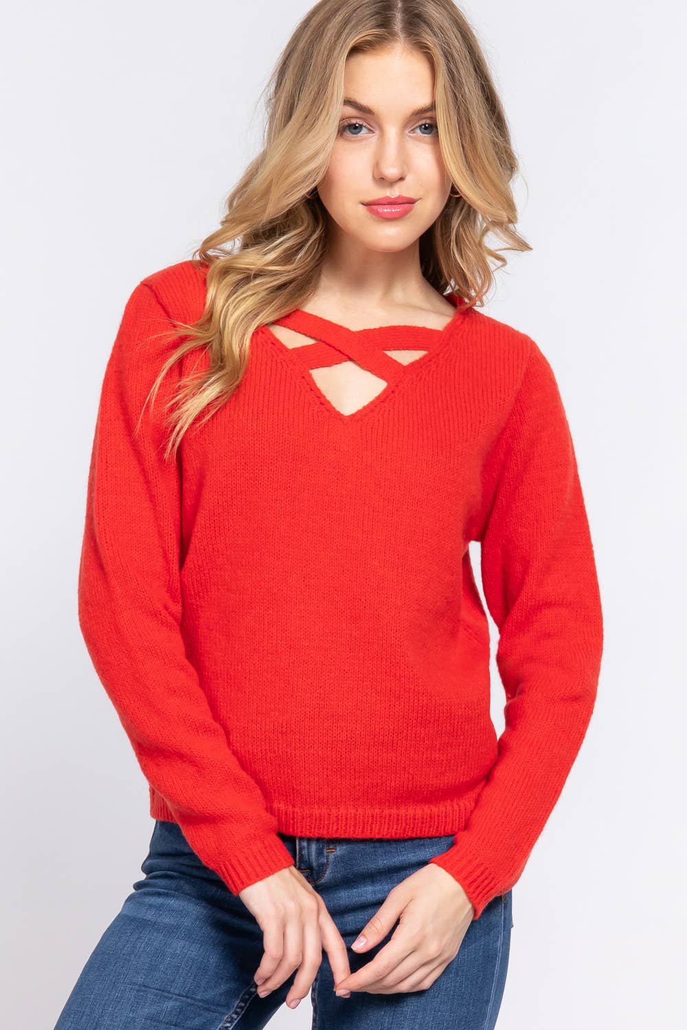 X Strap V Neck Sweater - Adult & Kids T-Shirts, Sweatshirts & Hoodies apparel design preview 1