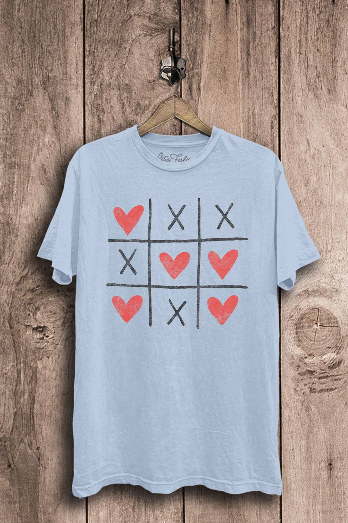 Tic Tac Toe Valentine Graphic Top - Adult & Kids T-Shirts, Sweatshirts & Hoodies apparel design preview 1
