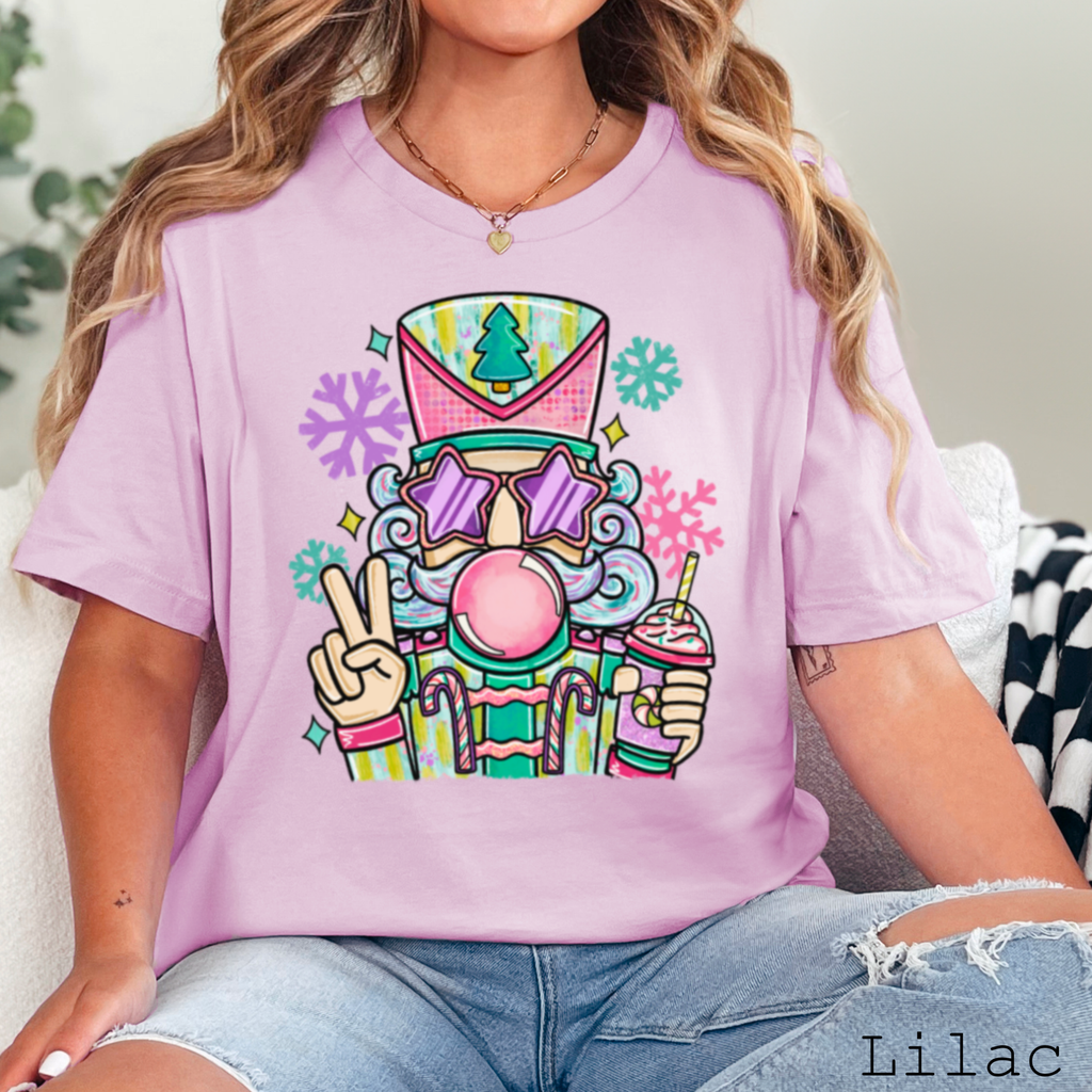 Preppy Nutcracker Christmas 2025 Graphic Bella Canvas - Adult & Kids T-Shirts, Sweatshirts & Hoodies apparel design preview 1