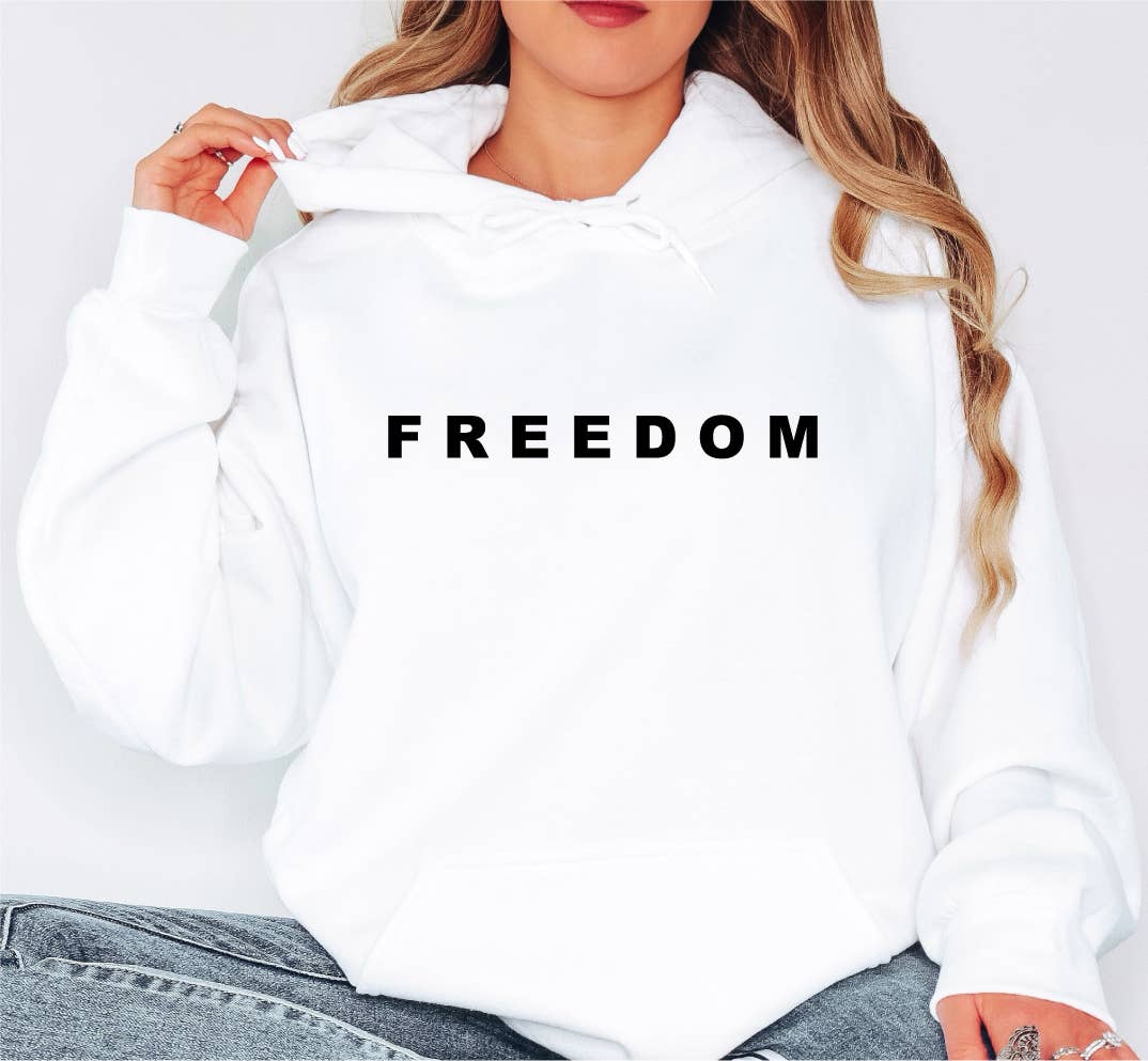 Freedom White - Adult & Kids T-Shirts, Sweatshirts & Hoodies apparel design preview 1