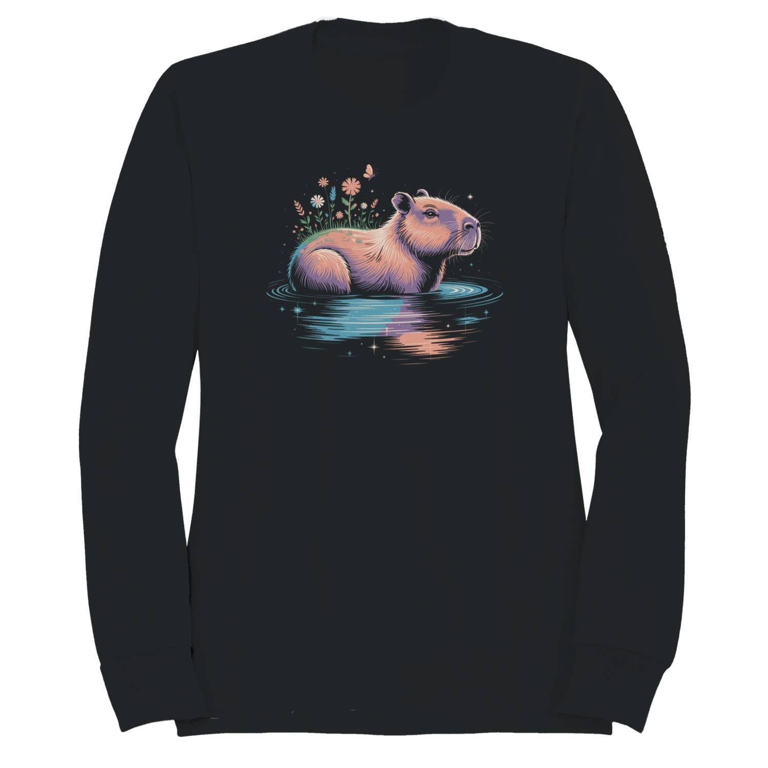 Mystical Capybara Art Women's - Adult & Kids T-Shirts, Sweatshirts & Hoodies apparel design preview 1
