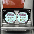 World's Okayest Driver Funny Car Coasters, New - Adult & Kids T-Shirts, Sweatshirts & Hoodies apparel design preview 1