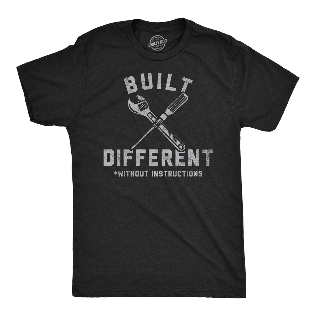 Built Different Without Instructions Men's - Adult & Kids T-Shirts, Sweatshirts & Hoodies apparel design preview 1