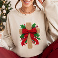 Faux Yarn Christmas Cross - Adult & Kids T-Shirts, Sweatshirts & Hoodies apparel design preview 1