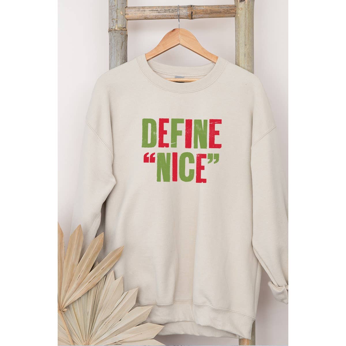 Define Nice Vintage Christmas Graphic - Adult & Kids T-Shirts, Sweatshirts & Hoodies apparel design preview 1