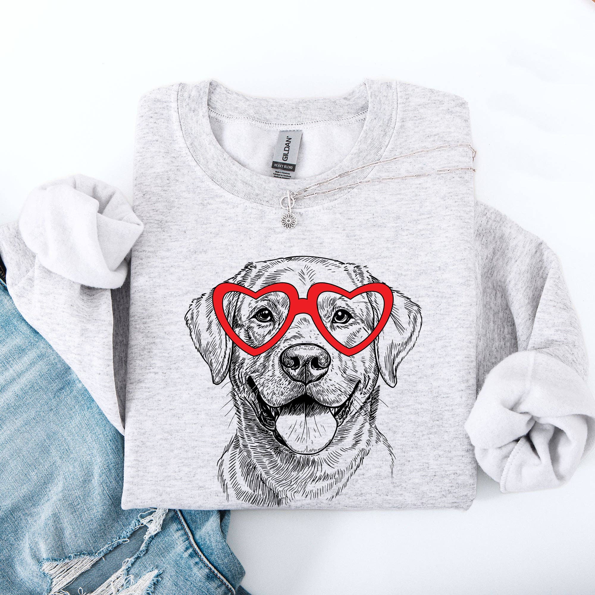 Labrador Retriever, Pet, Dog Breed, Valentine's - Adult & Kids T-Shirts, Sweatshirts & Hoodies apparel design preview 1