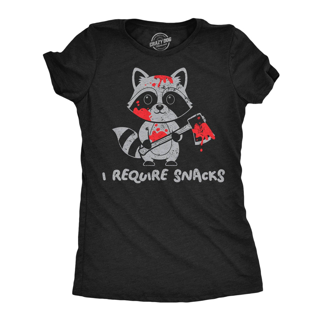 I Require Snacks Women's - Adult & Kids T-Shirts, Sweatshirts & Hoodies apparel design preview 1