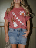 Ou Sooners Retro Basketball Crimson Comfort Colors - Adult & Kids T-Shirts, Sweatshirts & Hoodies apparel design preview 1