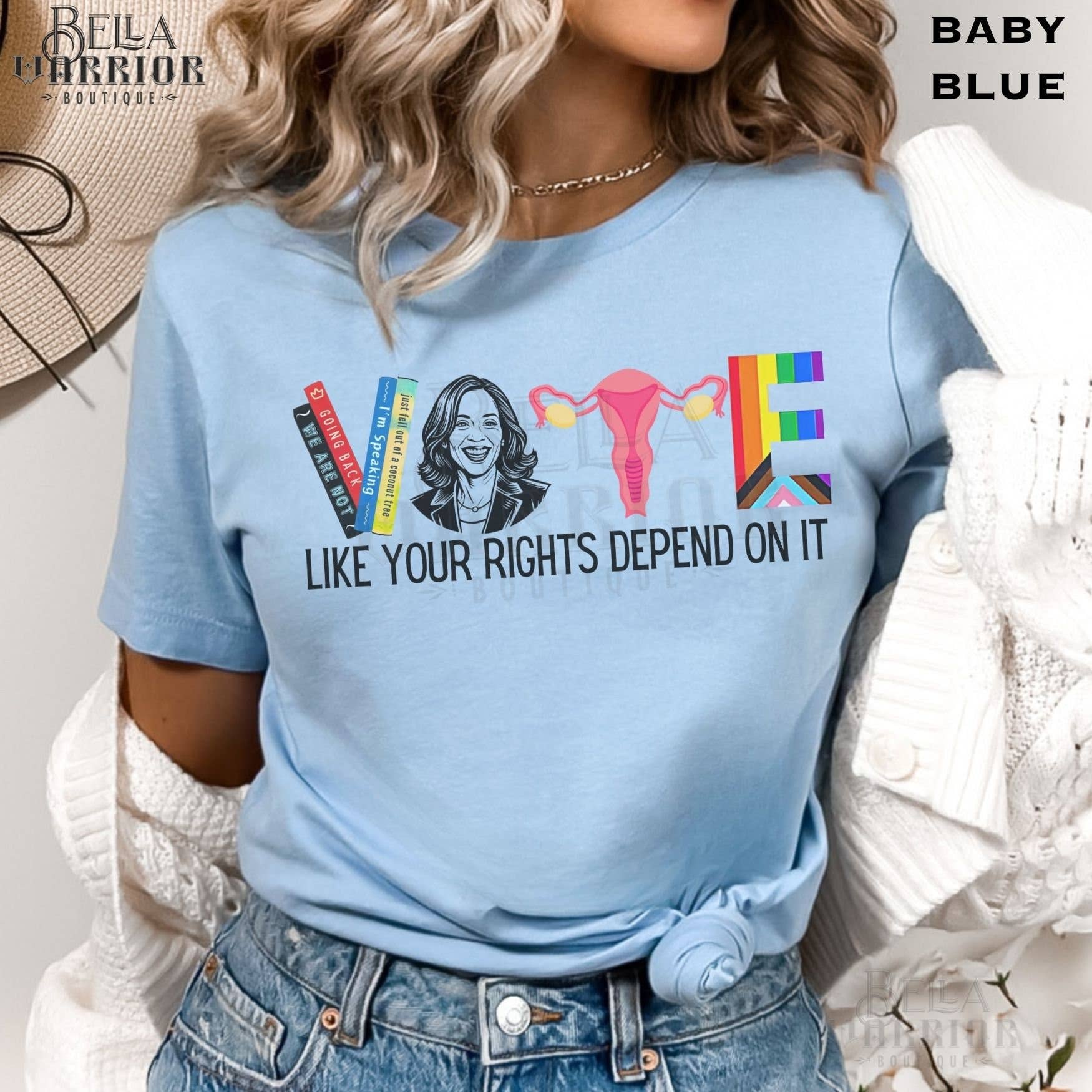 Vote Kamala Harris 2024 Feminist Election Gift - Adult & Kids T-Shirts, Sweatshirts & Hoodies apparel design preview 1