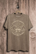 Country Roads Take Me Home Graphic Top - Adult & Kids T-Shirts, Sweatshirts & Hoodies apparel design preview 1