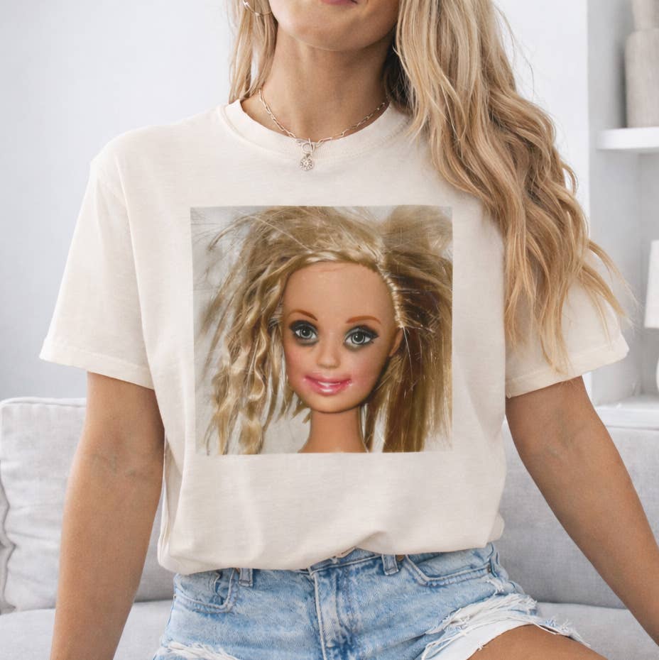 Funny Messy Hair Doll Graphic - Adult & Kids T-Shirts, Sweatshirts & Hoodies apparel design preview 1