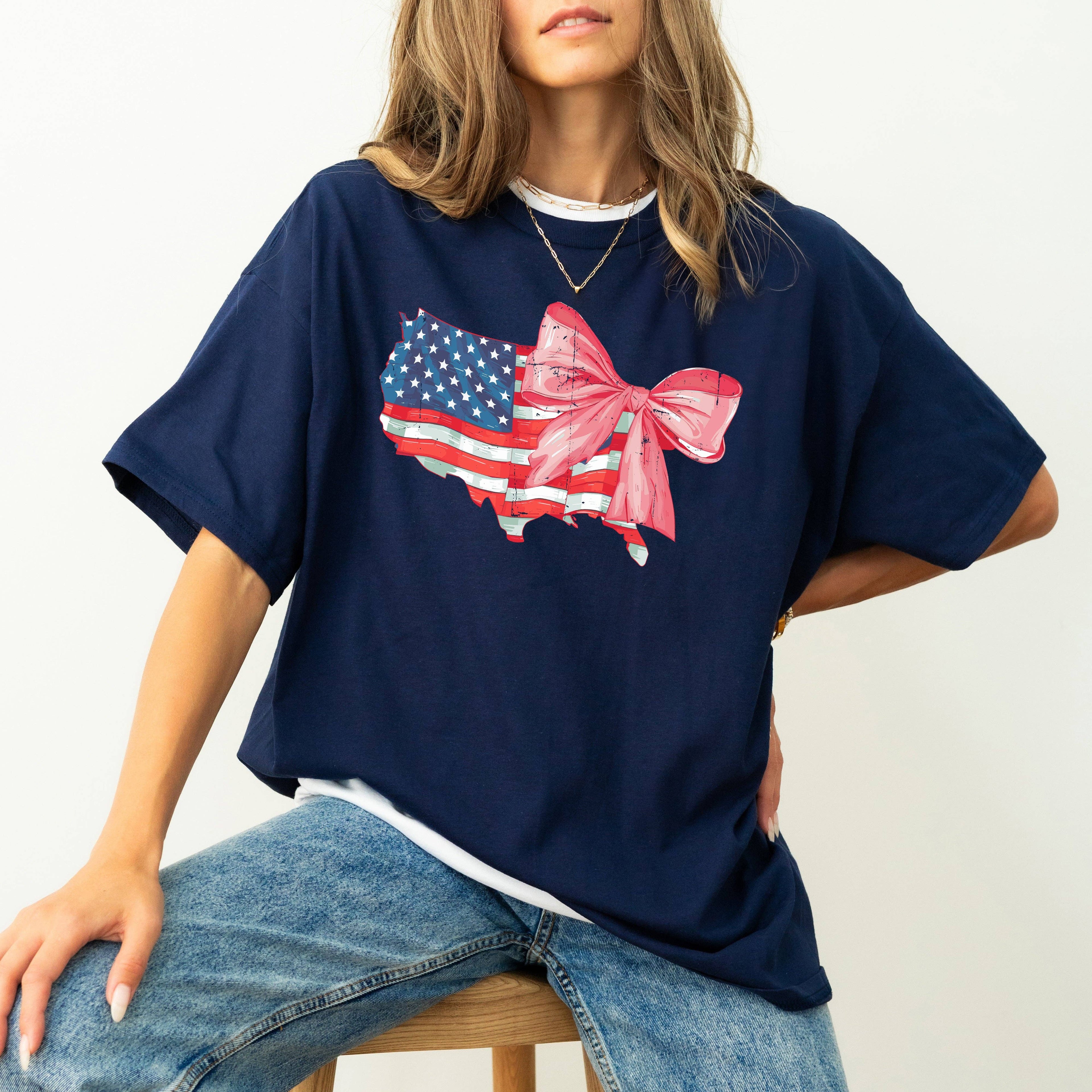 American Flag Retro Vintage Independence Day - Adult & Kids T-Shirts, Sweatshirts & Hoodies apparel design preview 1