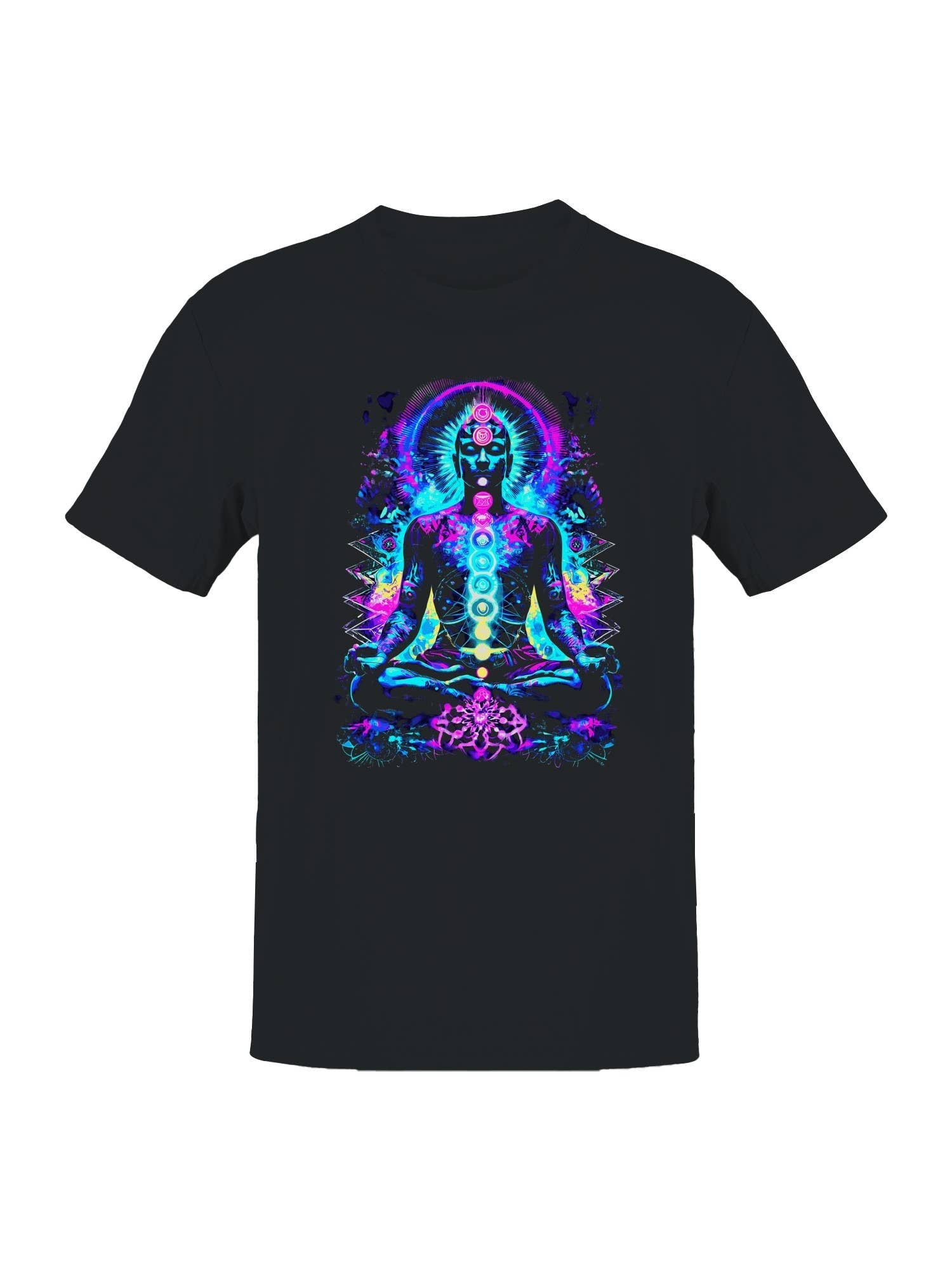 Chakra Meditation Neon Aura Art Men's - Adult & Kids T-Shirts, Sweatshirts & Hoodies apparel design preview 1