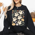 Vintage Ghosts, Floral, Halloween Costume Graphic - Adult & Kids T-Shirts, Sweatshirts & Hoodies apparel design preview 1