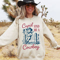 Cupid Find Me A Cowboy, Western Valentine's Day - Adult & Kids T-Shirts, Sweatshirts & Hoodies apparel design preview 1