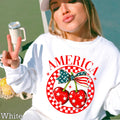 America Patriotic Cherries July 4th - Adult & Kids T-Shirts, Sweatshirts & Hoodies apparel design preview 1