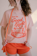 Fight the Good Peach - Adult & Kids T-Shirts, Sweatshirts & Hoodies apparel design preview 1