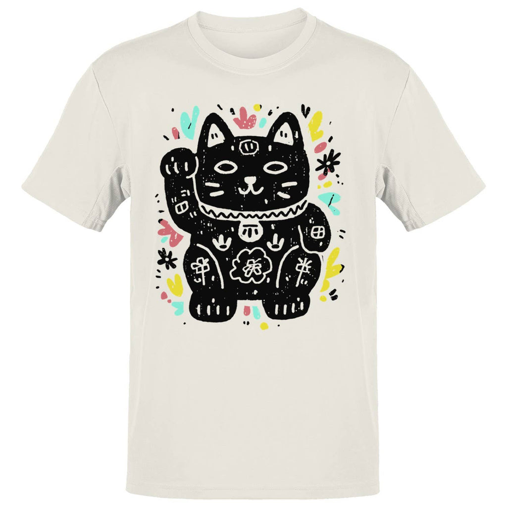 Lucky Maneki Neko Cat Men's - Adult & Kids T-Shirts, Sweatshirts & Hoodies apparel design preview 1