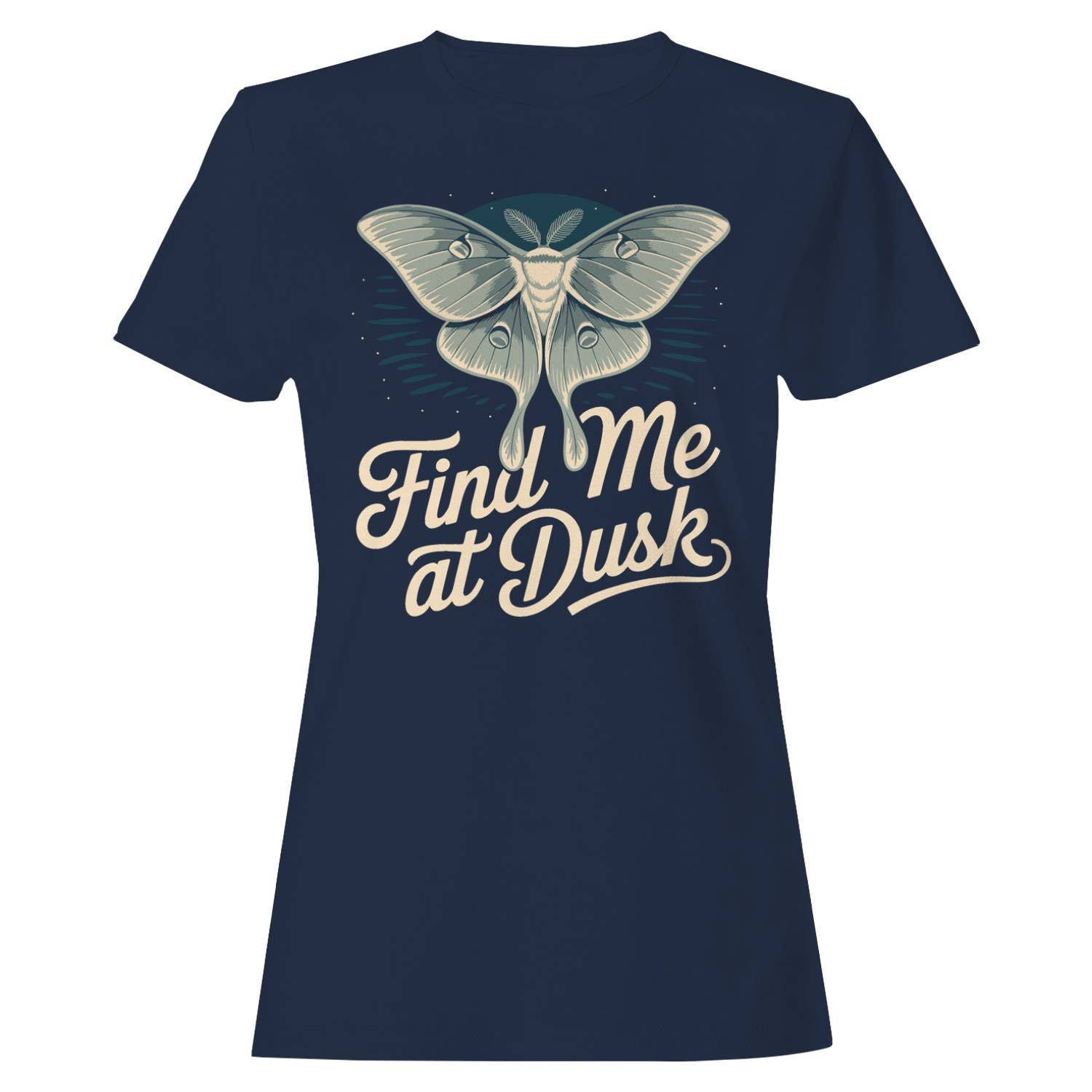 Dusk Moth Illustration Women's - Adult & Kids T-Shirts, Sweatshirts & Hoodies apparel design preview 1