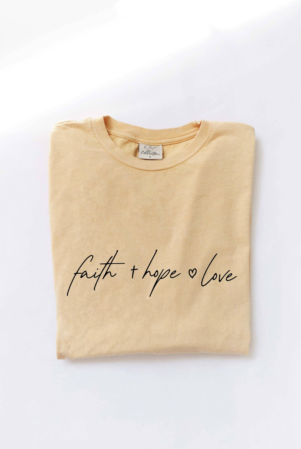 Faith Hope Love Mineral Washed Graphic Top - Adult & Kids T-Shirts, Sweatshirts & Hoodies apparel design preview 1