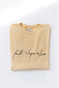 Faith Hope Love Mineral Washed Graphic Top - Adult & Kids T-Shirts, Sweatshirts & Hoodies apparel design preview 1