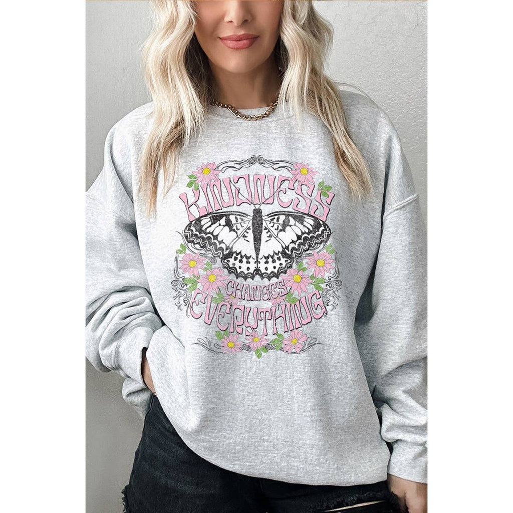 Kindness Changes Everything Vintage Graphic Oversizes - Adult & Kids T-Shirts, Sweatshirts & Hoodies apparel design preview 1