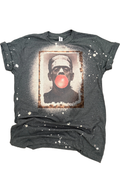 Frankenstein Bubblegum Halloween Bleached - Adult & Kids T-Shirts, Sweatshirts & Hoodies apparel design preview 1