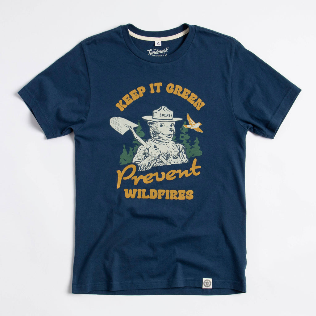 Keep It Green, Prevent Wildfires Unisex Short Sleeve - Adult & Kids T-Shirts, Sweatshirts & Hoodies apparel design preview 1